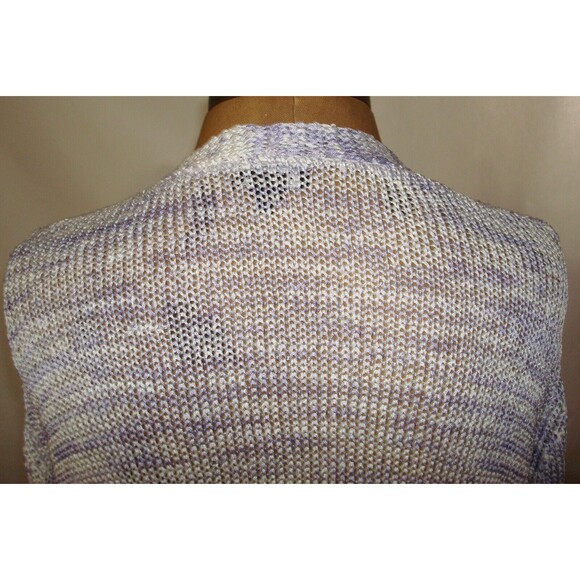 New NWT Womens Worth New York Designer Cardigan Sweater S Open Purple White - Picture 4 of 6